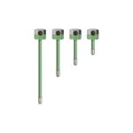 15 mm STAINLESS STEEL DRIVE-IN ELECTRODES, TEFLON INSULATED
