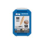 KREG® Solid-Wood Pocket-Hole Plugs - Oak 50 pcs