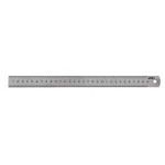 Steel Thin Ruler KINEX 300mm with Conversation Table, INOX, Color Marking